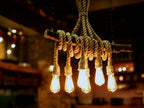 Medieval Style 6-Light Natural Wood Branch and Rope Rustic Chandelier Homeartparis production