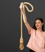 Custom large rustic rope chandelier, by homeartparis