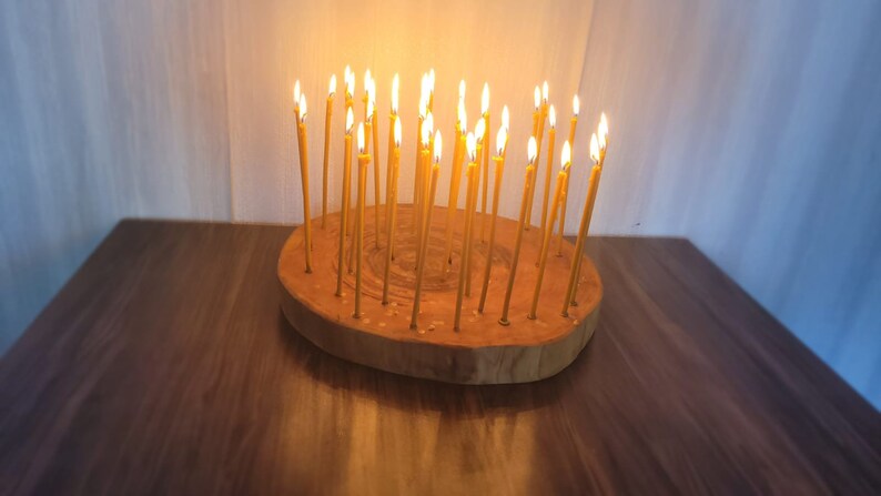 Natural Organic Beeswax Pillar Candles 35 pcs, Healing Ritual Set Homeartparis production