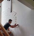 Handmade Decorative Paintable Bricks - Set of 100