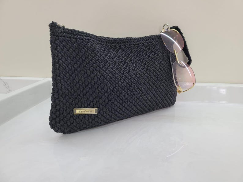 Crochet Bag, Handmade Convertible Shoulder Bag & Handbag, Elegant Purse, Gift for Her by SevalDesing