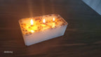 Custom Large 3 Wick Coffee Scented Candle Farmhouse Table Centerpiece Homeartparis production
