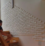 Handmade Decorative Paintable Bricks - Set of 100