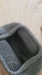 The Homeartparis Sparkly Grey Crochet Clutch - Handmade Silver Glitter Evening Bag by Seval Özsoy - Luxury Party Purse with Metal Frame - Elegant Occasion Gift