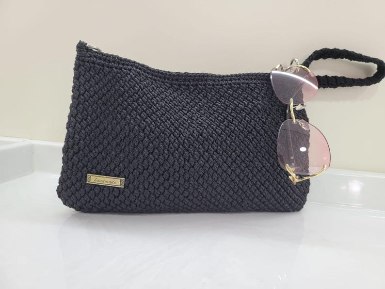 Crochet Bag, Handmade Convertible Shoulder Bag & Handbag, Elegant Purse, Gift for Her by SevalDesing