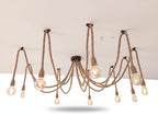 Rope Chandelier Scandinavian Multi Pendant Spider Light Homeartparis production