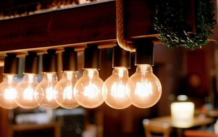 Vintage Barn Wood Beam and Rope Chandelier 8-Light Industrial Pendant Homeartparis production