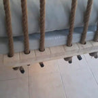 Handcrafted Massive Wood Hammock-Style Hanging Swing - 140 cm - Homeartparis production