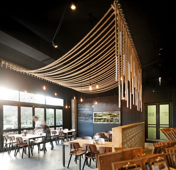 Grand 40-Arm Linear Jute Rope Chandelier - Extra Long Customizable Cascade Lighting - Homeartparis production