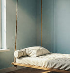 Swing bed Sets | Includes Cushion & Pillow, 70x190 cm Porch Swing, Modular Joinable Design, Floating Sofa