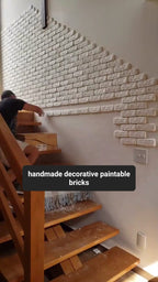 Handmade Decorative Paintable Bricks - Set of 100