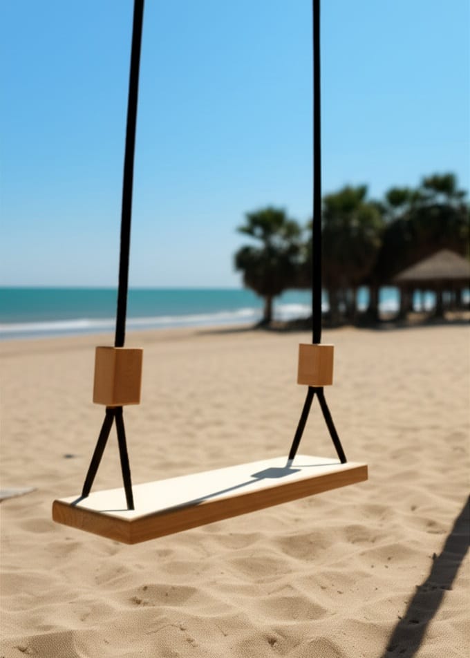 Decorative Hanging Seat, wooden swing, indoor / out door