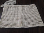Handmade Crochet Mesh Mini Skirt - Boho Beach Cover Up Sarong - Festival Style Hollow Out Summer Skirt - Home Art Paris