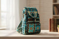 Homeartparis Ethnic Boho Backpack - Handwoven Authentic Kilim Pattern Travel Bag by Seval Özsoy - Unique Bohemian Rucksack - One-of-a-Kind Artisan Bag