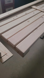 Homeartparis Handcrafted Solid Spruce Pine A-Frame Garden Swing - 2 Seater Luxury Daybed