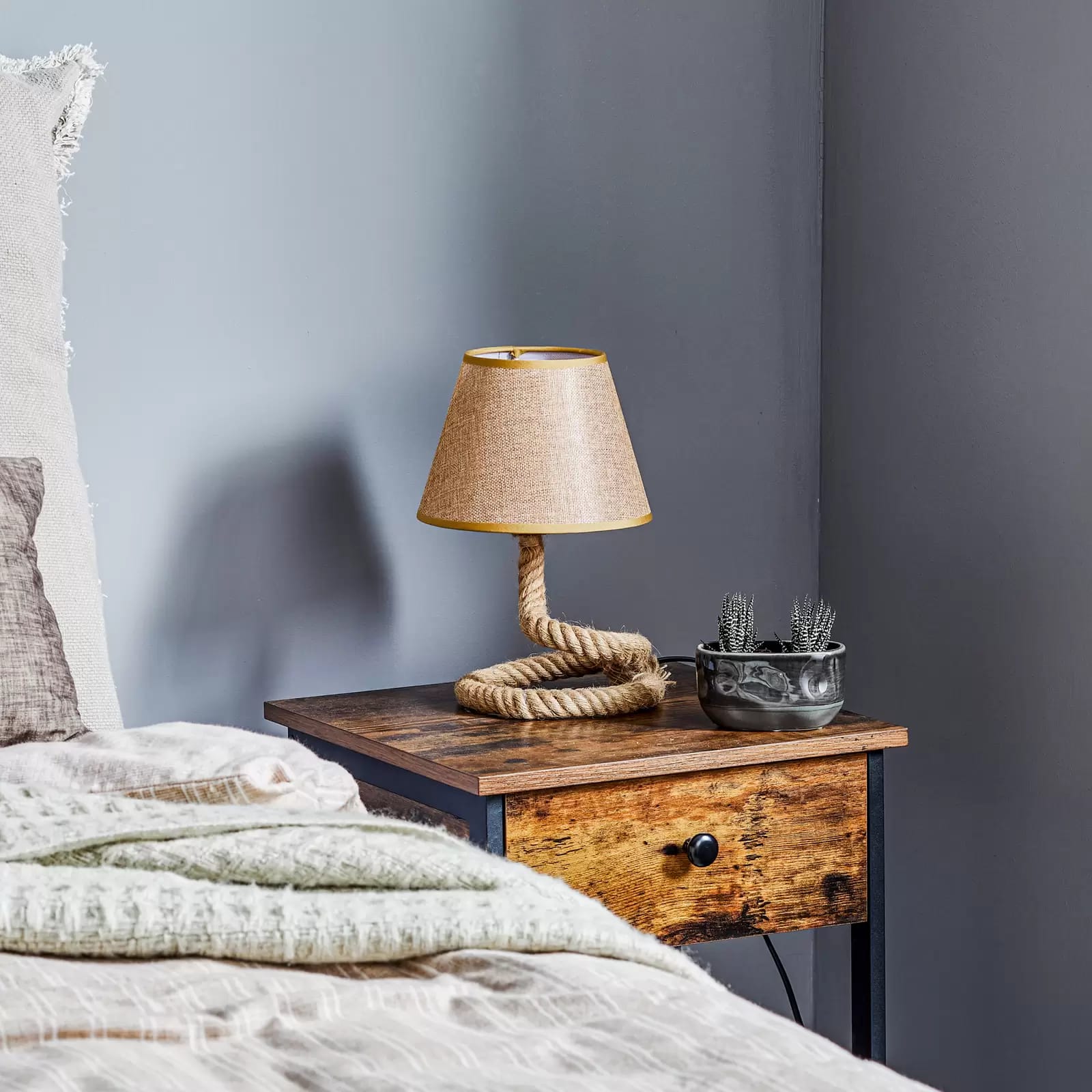 Magic Touch: Handcrafted Rustic Jute Rope Table Lamp - Homeartparis production
Important Note: Free Worldwide Shipping & Universal Electrical Compatibility!