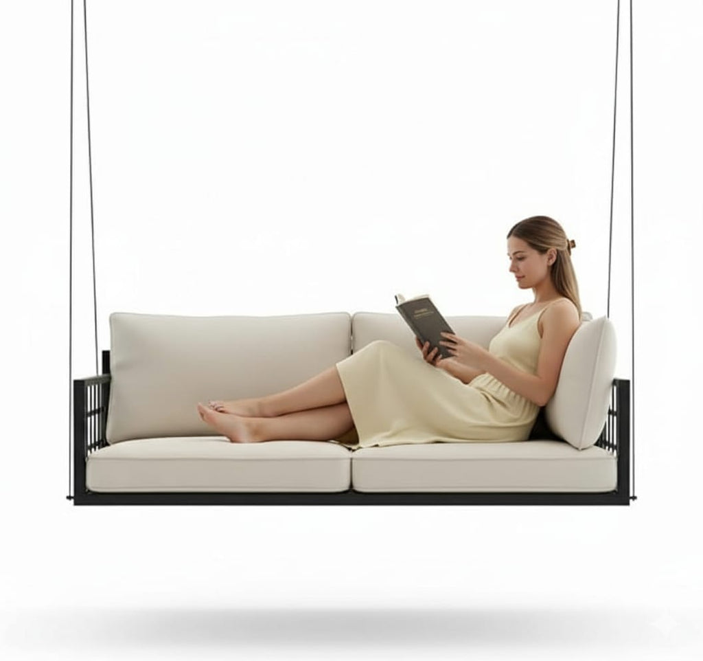 Homeartparis Handcrafted Comfortable Metal Swing Sofa Bed