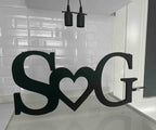 Customizable Wooden Letters & Heart Message Modern Pendant Light -