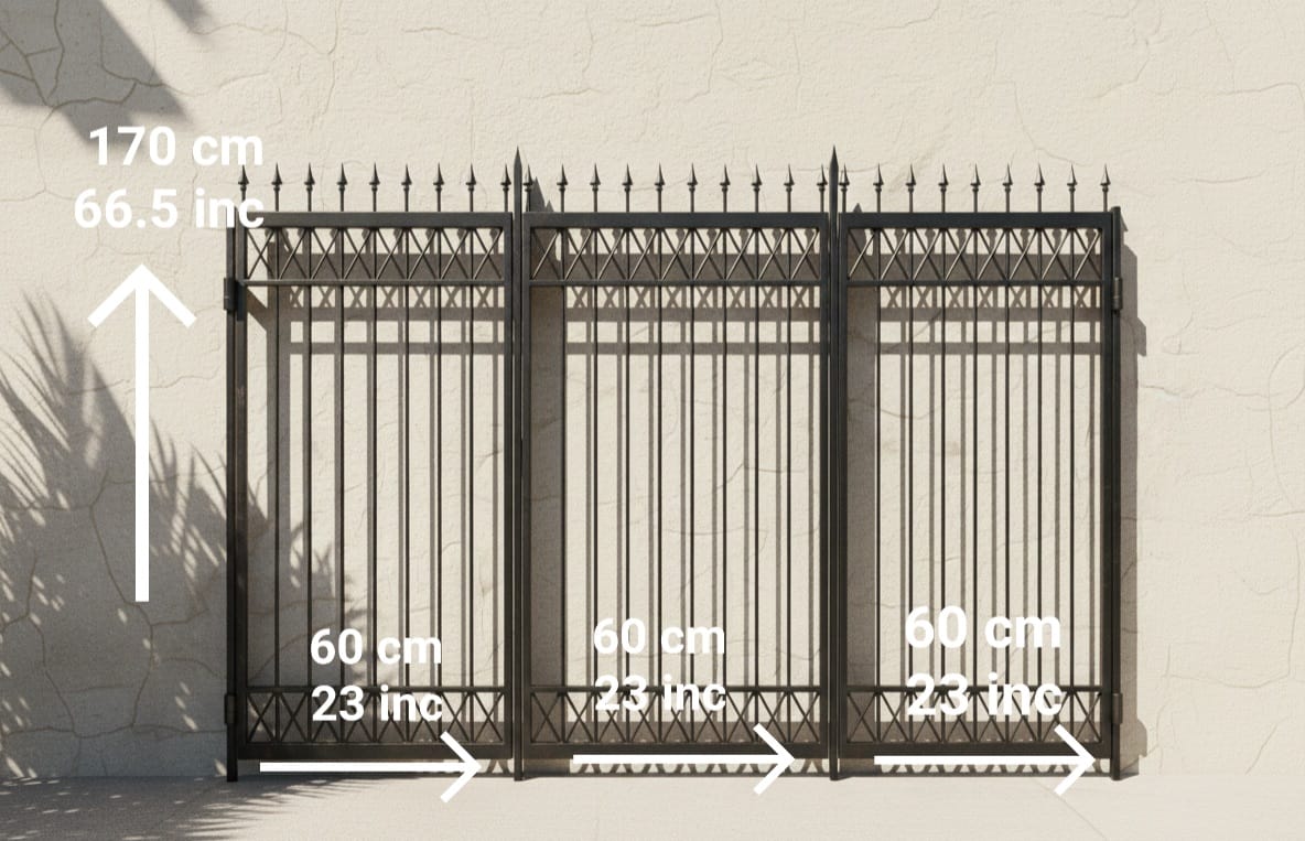 Expandable Modular Wrought Iron Fence System - Homeartparis production
Important Note: Free Worldwide Shipping Included on All Orders!