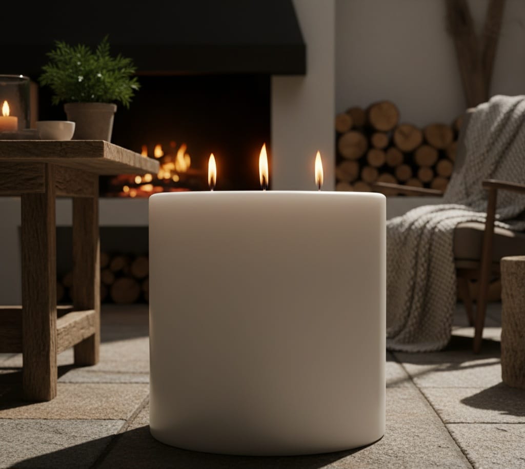 Giant Decorative Handmade Candle - 45 cm Height & 40 cm Diameter Homeartparis production
Product Description: