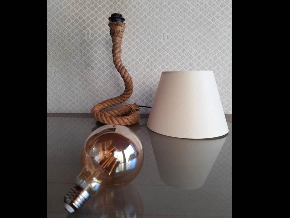 Rustic Jute Rope Table Lamp - Homeartparis production
Important Note: Free Worldwide Shipping & Universal Electrical Compatibility!