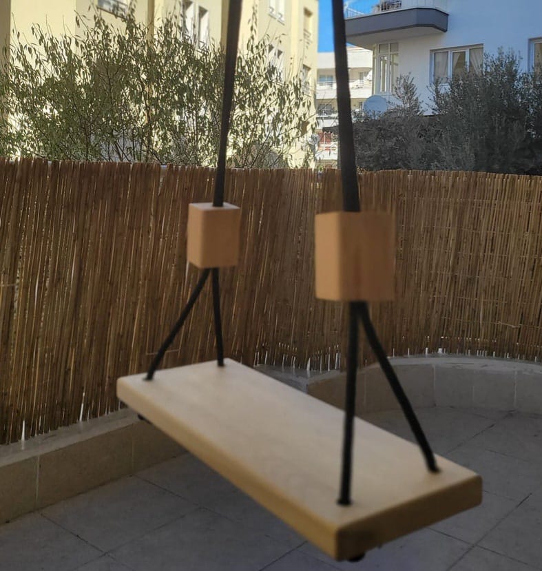Decorative Hanging Seat, wooden swing, indoor / out door