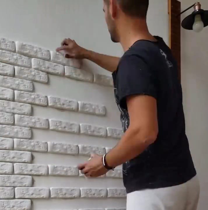 Handmade Decorative Paintable Bricks - Set of 100
