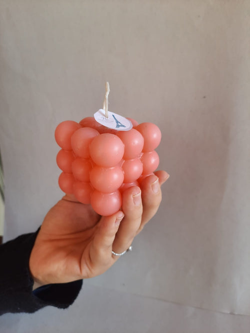 4 pcs mix color  Bubble Candle,  Scented Cube Decorative Home Gift, Homeartparis production