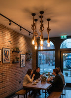 Jute rope lighting, rustic rope lighting
