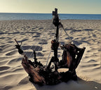 The Antique Style Driftwood Model Ship Christopher Columbus Boho Art Homeartparis production