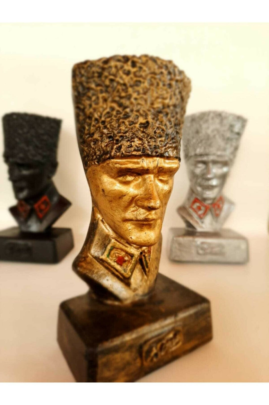Mustafa Kemal Ataturk Bust Custom War Statue Historical Gift Homeartparis production