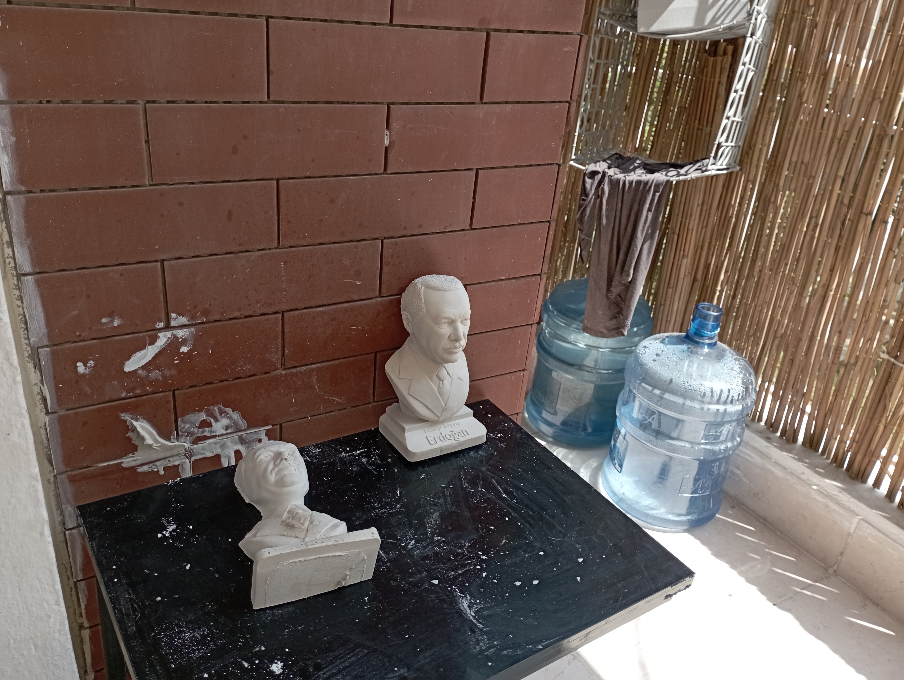 Recep Tayyip Erdoğan Bust, World Leaders Series Statue, Collectible Marble Dust Figurine, Office Desk Decor, Executive Gift