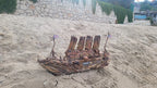 The Vintage Titanic Driftwood Boat Large Wooden Historical Ship Model Homeartparis production
